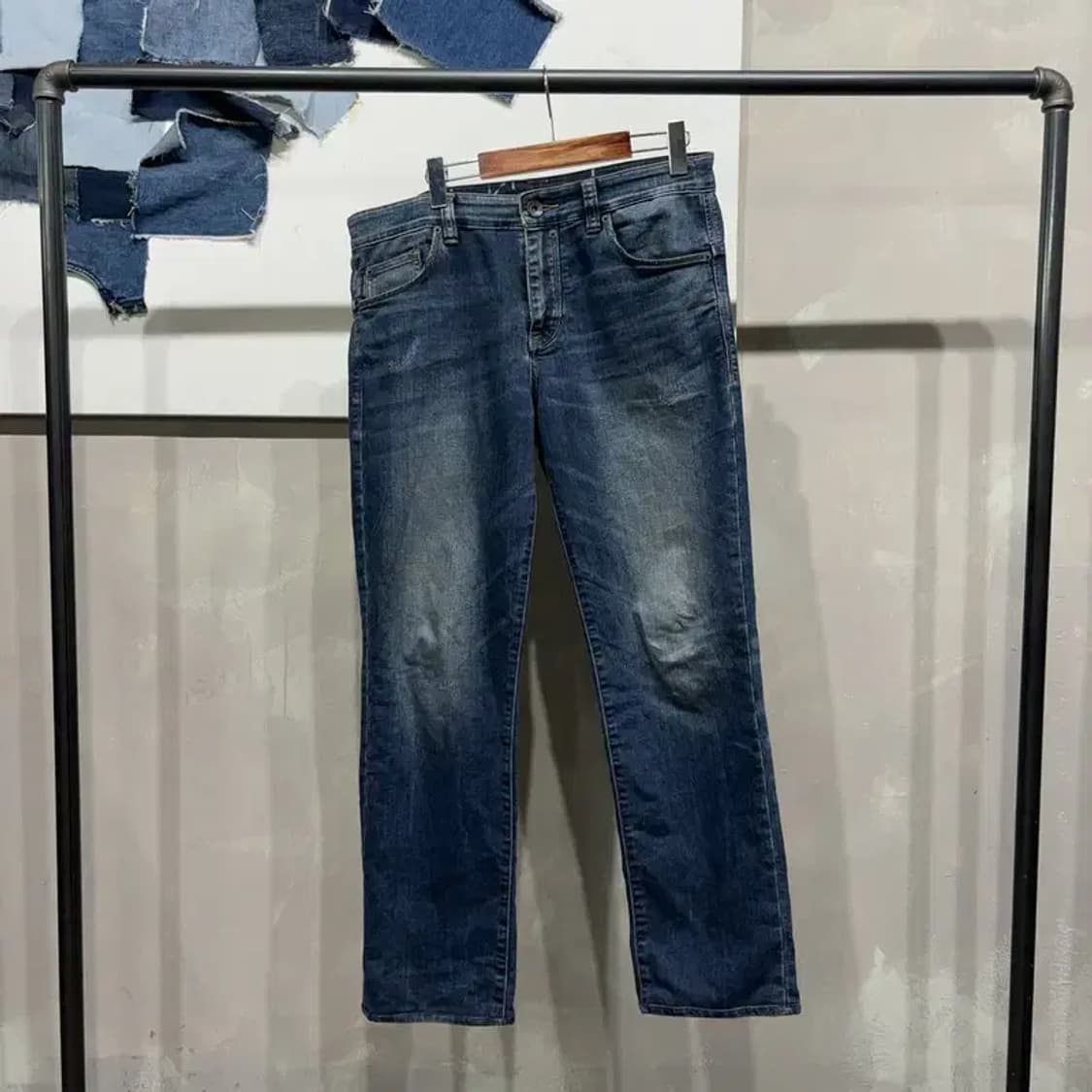(32인치) 캘빈클라인 CK 워싱 캐주얼 데님팬츠 청바지 상품이미지1