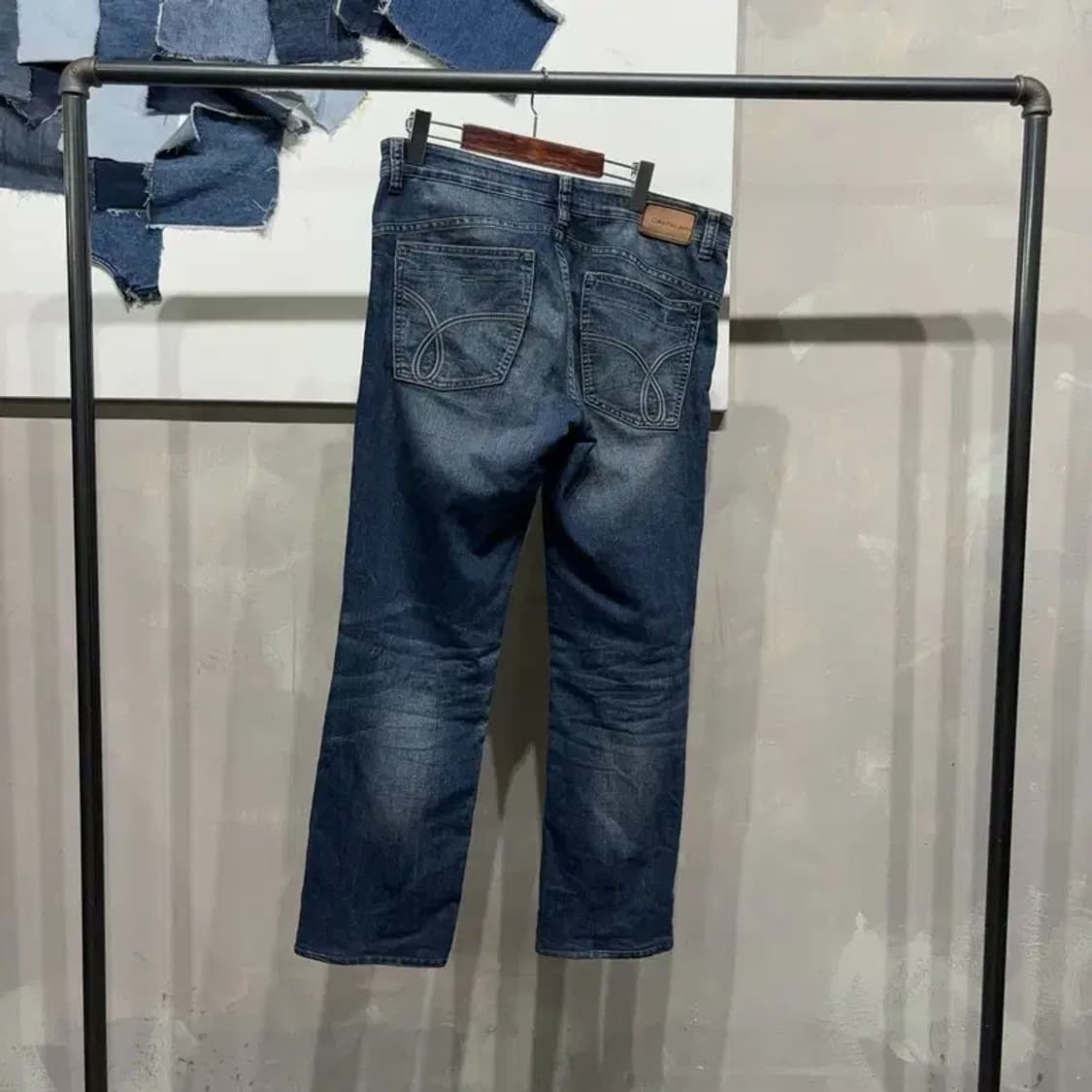 (32인치) 캘빈클라인 CK 워싱 캐주얼 데님팬츠 청바지 상품이미지3