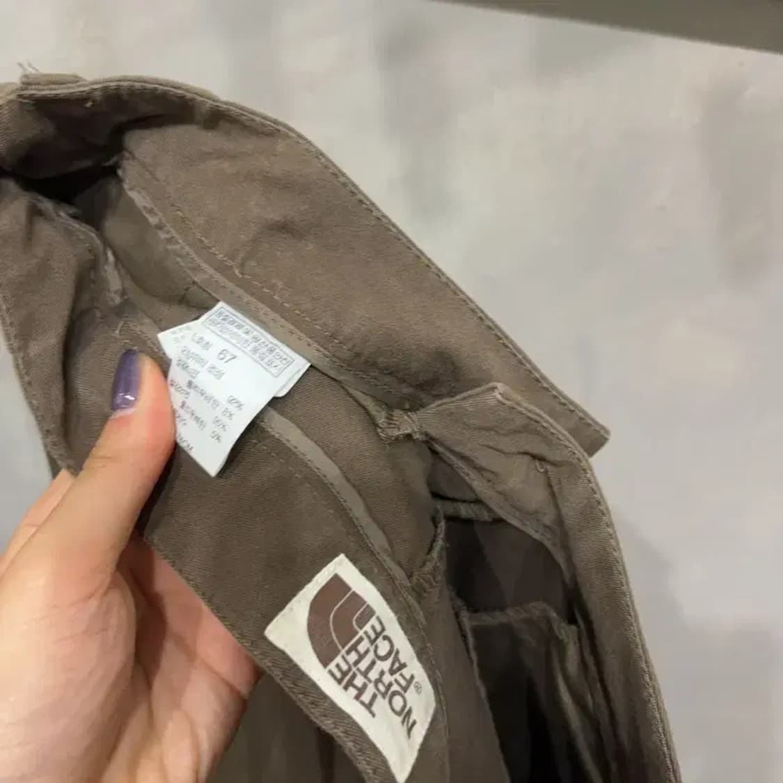 (27인치) 노스페이스 여성 화이트라벨 카고팬츠 면바지 상품이미지6