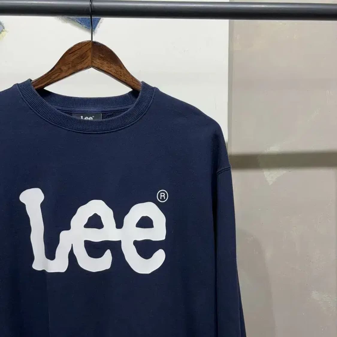 (100) LEE 캐주얼 스트릿 빅로고 프린팅 맨투맨 긴팔 티 상품이미지3