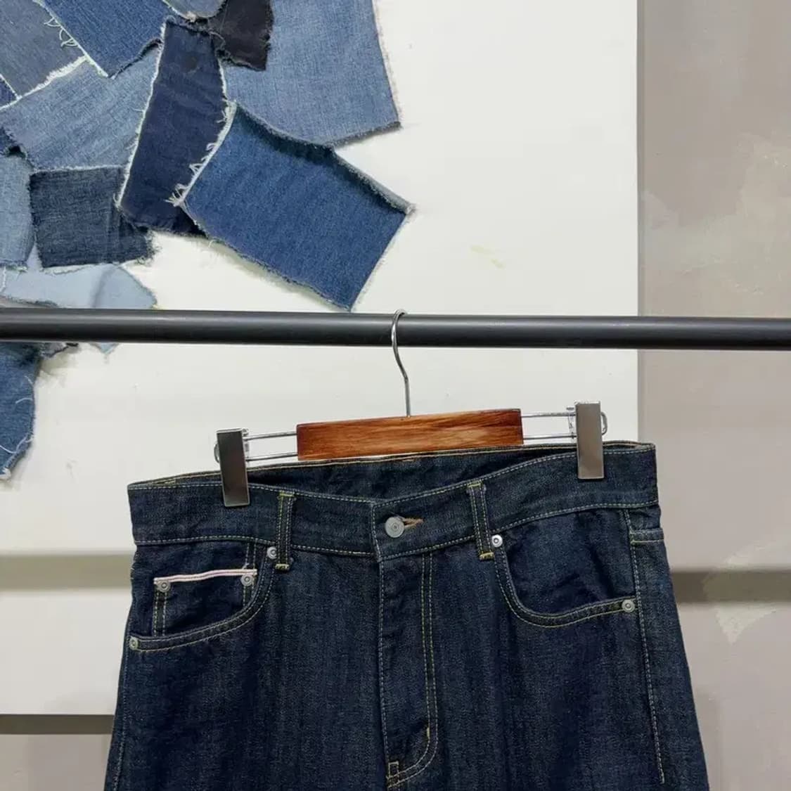 (30인치) 유니폼브릿지 캐주얼 생지 셀비지 진청바지 데님팬츠 상품이미지2