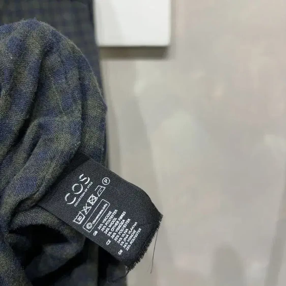 (95) 코스 COS 여성 캐주얼 비스코스 체크 셔츠 남방 상품이미지5