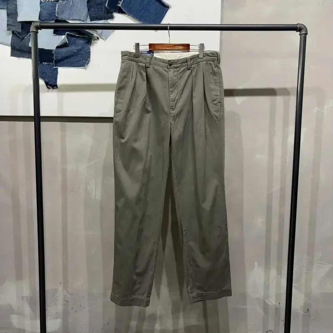 (34인치) 폴로 랄프로렌 캐주얼 투턱 면바지 코튼팬츠 상품이미지1
