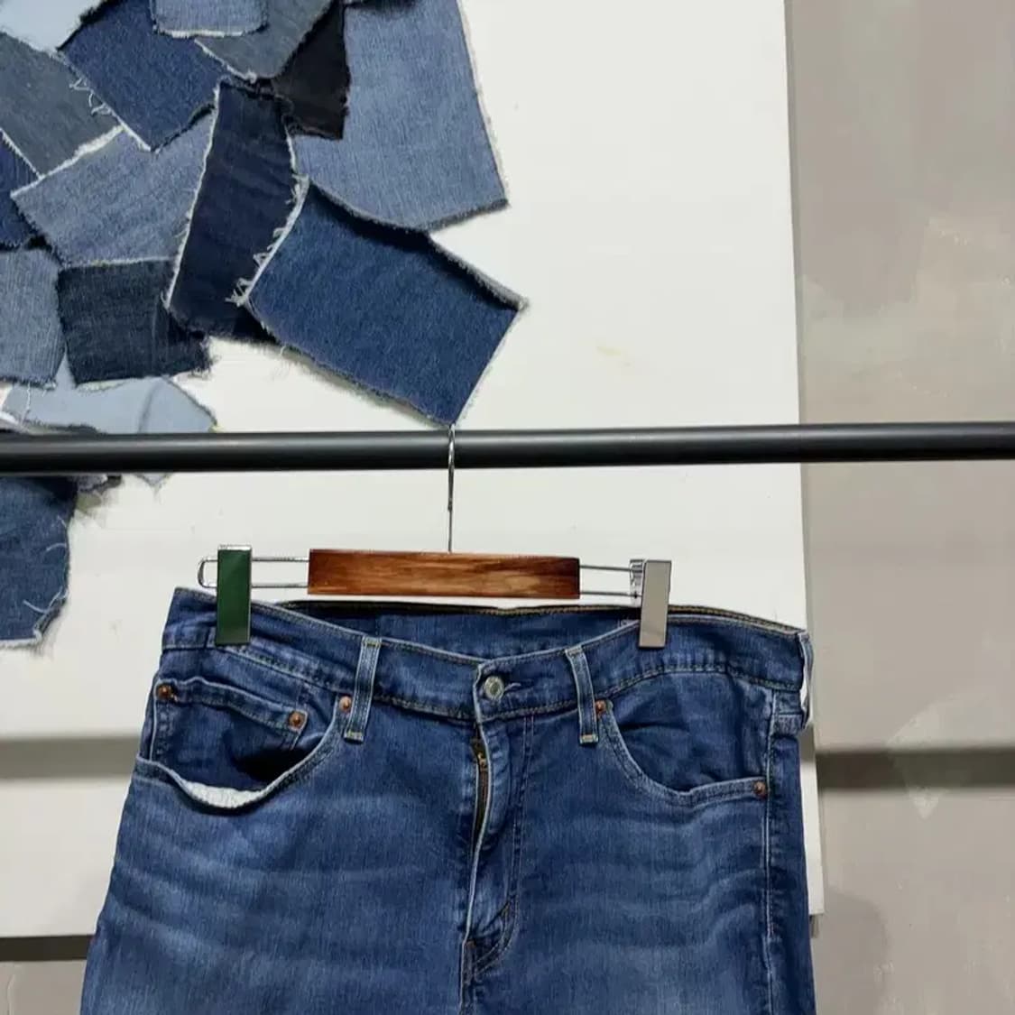 (34인치) 리바이스 캐주얼 스판 쿨 9부 청바지 데님팬츠 상품이미지2