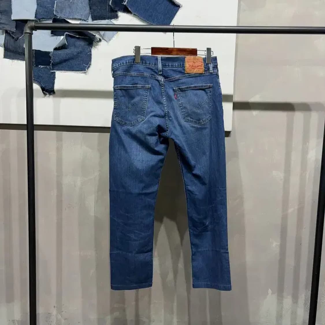 (34인치) 리바이스 캐주얼 스판 쿨 9부 청바지 데님팬츠 상품이미지3