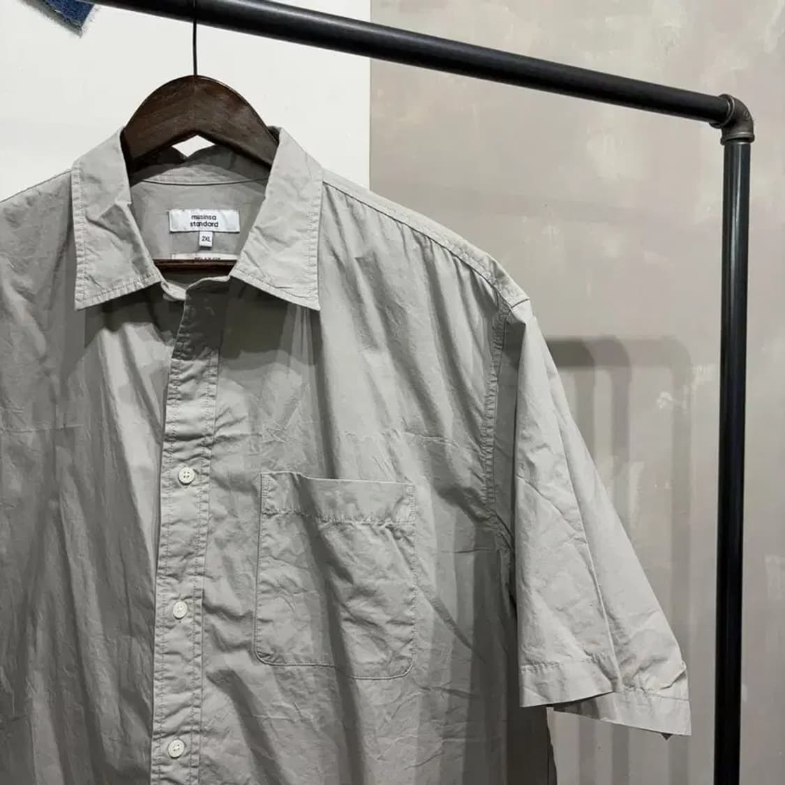 (110) 무신사스탠다드 스트릿 반팔셔츠 남방 상품이미지3