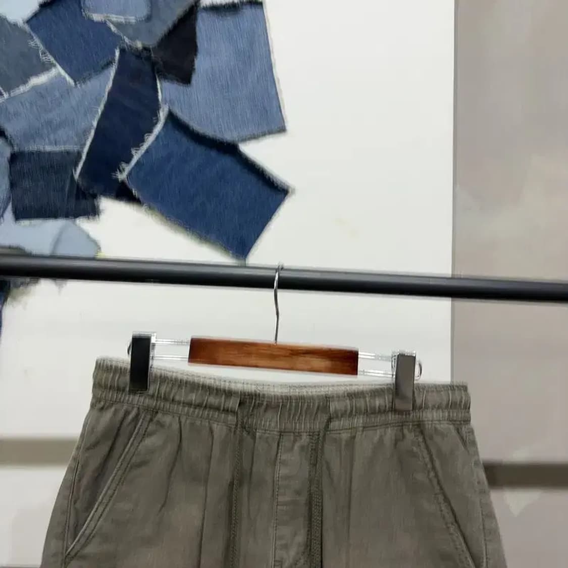 (30~32인치) 버커루 캐주얼 린넨 밴딩 반바지 상품이미지2