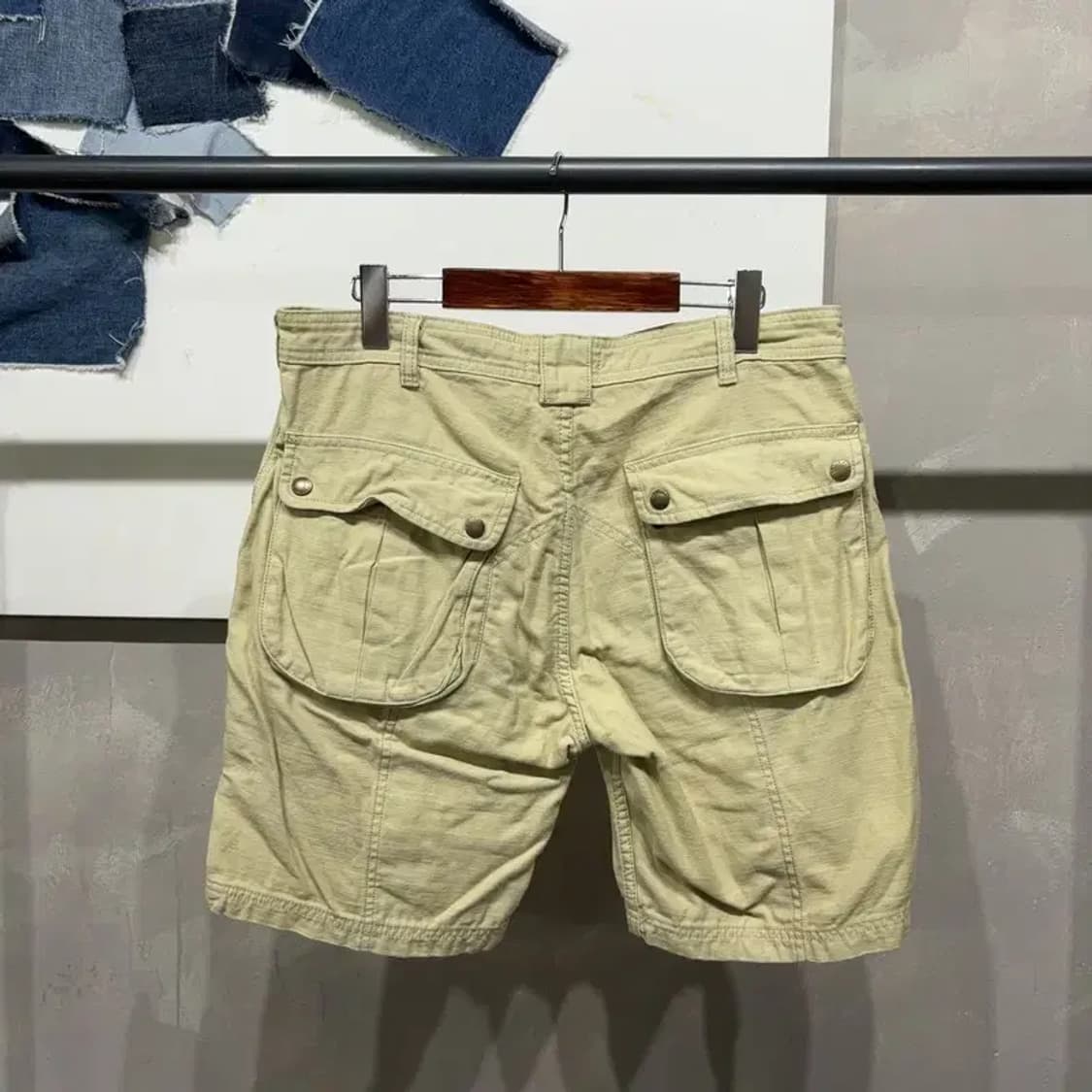 (34인치) 바버 헌팅 밀리터리 포켓 카고 반바지 상품이미지4