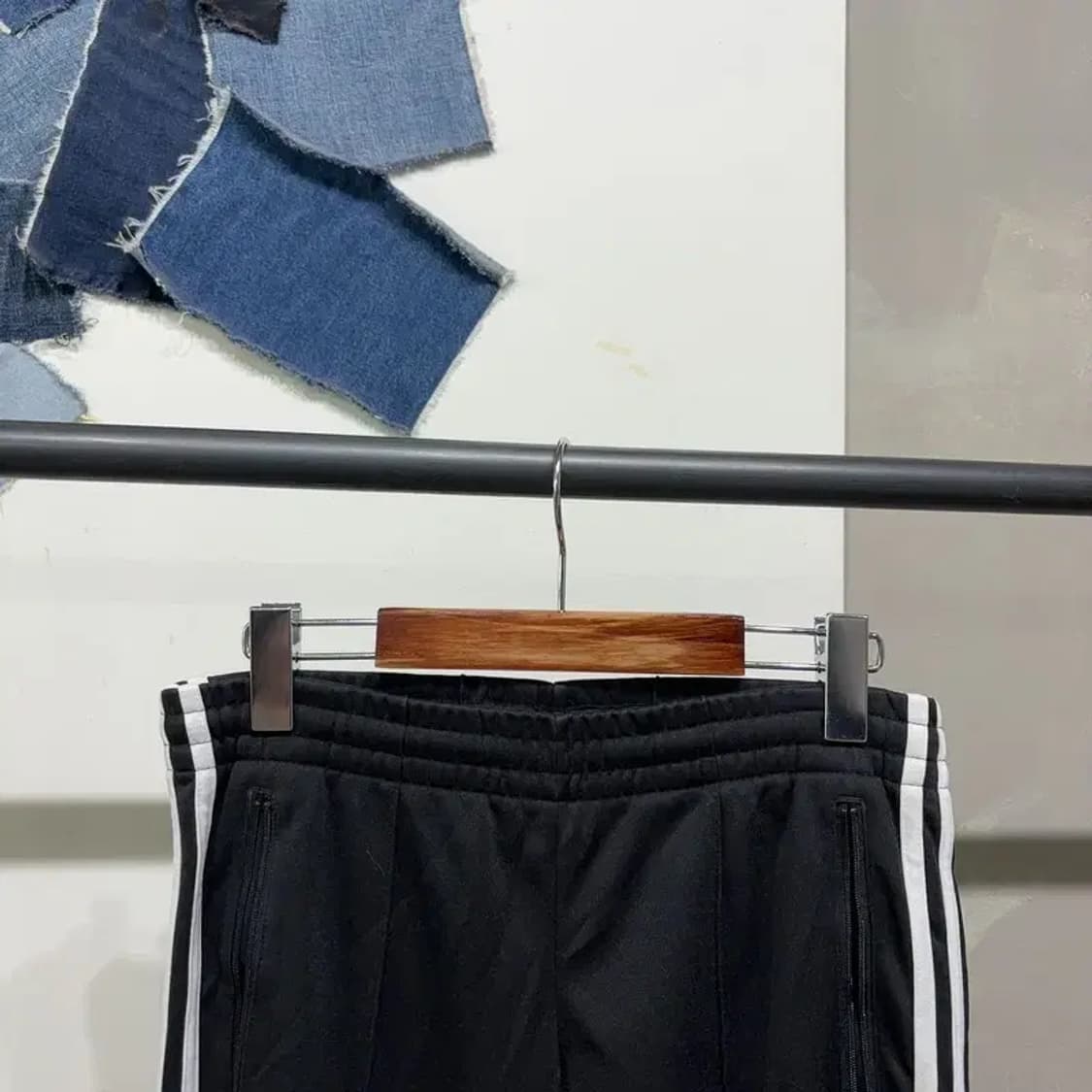 (28~30인치) 아디다스 유로파 검흰 트레이닝팬츠 바지 상품이미지4