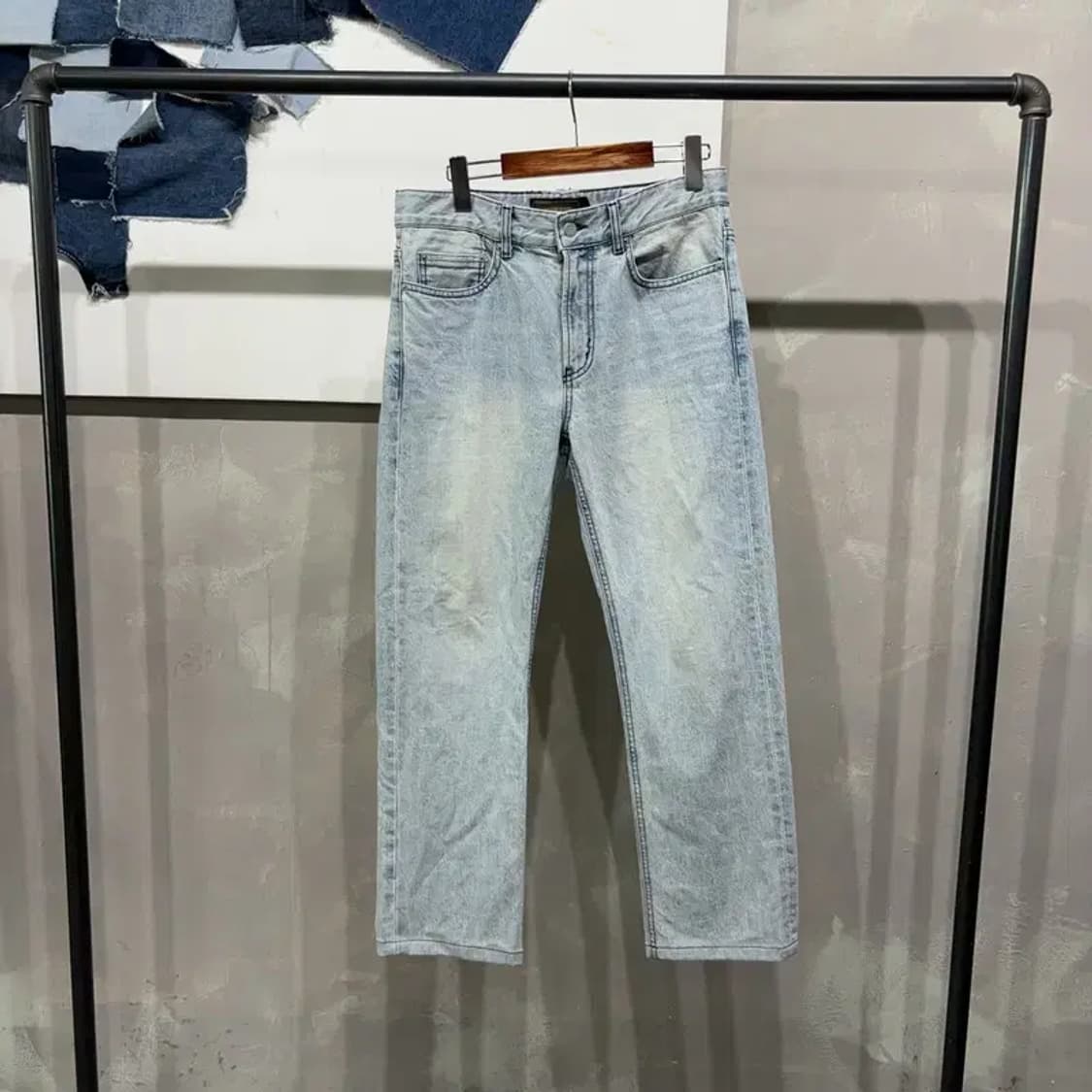 (30인치) 바나나리퍼블릭 캐주얼 9부 연청바지 데님팬츠 상품이미지1