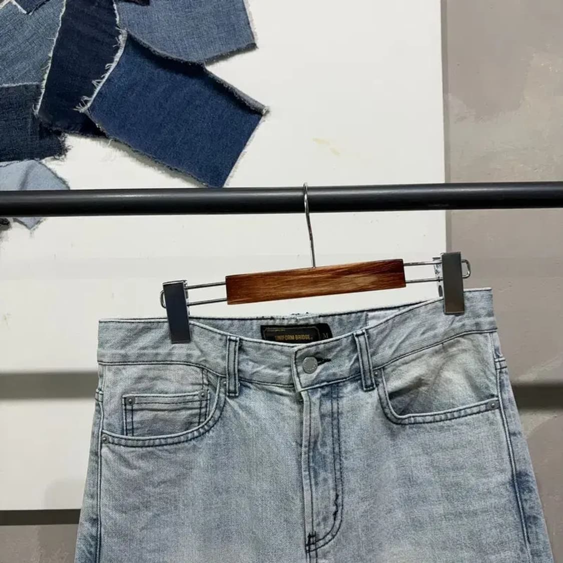 (30인치) 바나나리퍼블릭 캐주얼 9부 연청바지 데님팬츠 상품이미지3