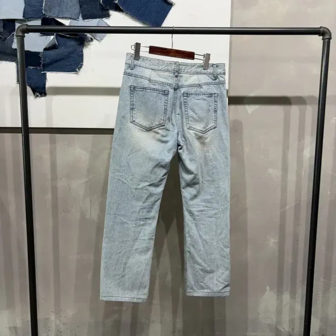 (30인치) 바나나리퍼블릭 캐주얼 9부 연청바지 데님팬츠 상품이미지4