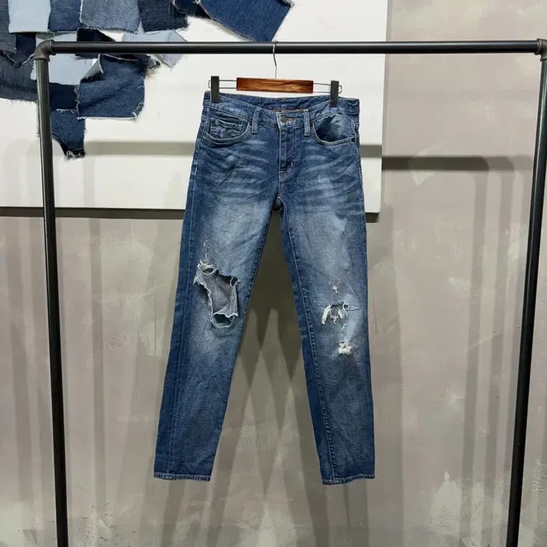 (27인치) 폴로 데님앤서플라이 여성 디스트로이드진 청바지 상품이미지1