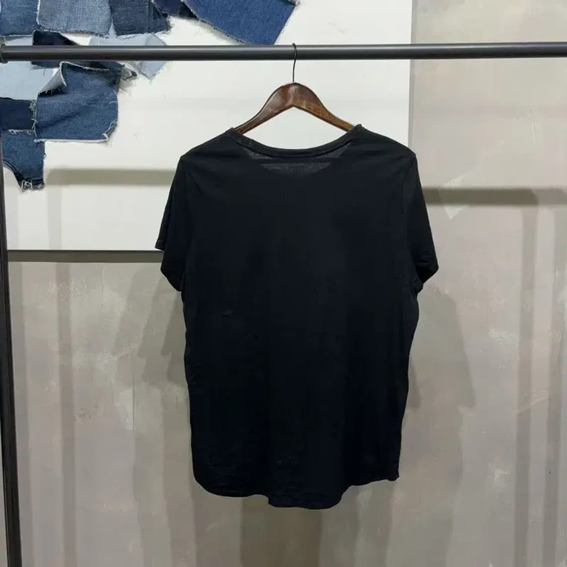 (95) 갭 GAP 여성 캐주얼 블랙 무지 반팔 티 상품이미지4