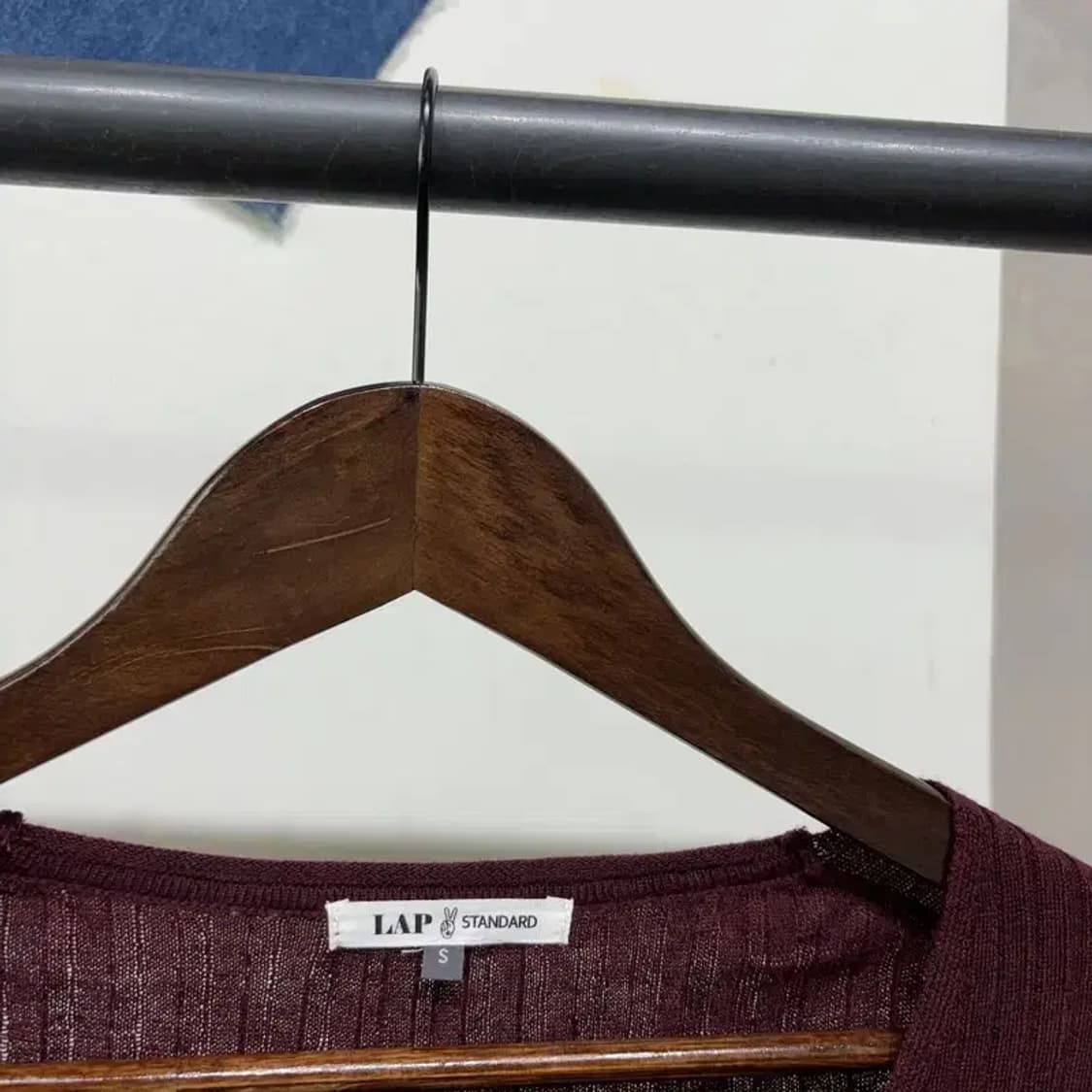 (85) 랩 LAP 여성 캐주얼 브이넥 골지 니트 상품이미지2