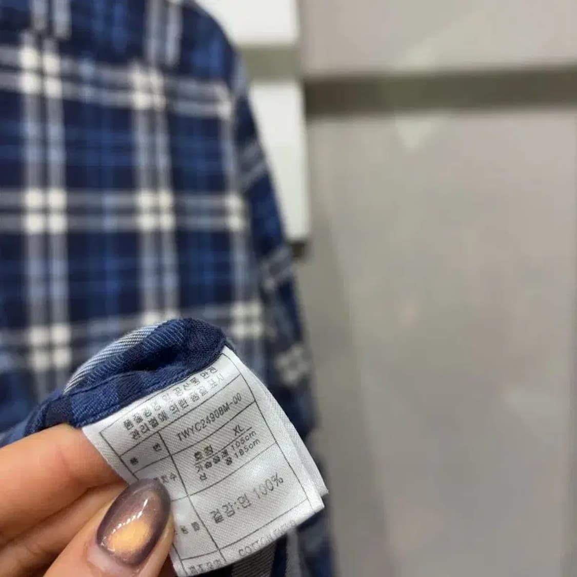 (105) 티니위니 캐주얼 곰돌이 자수 체크 셔츠 남방 상품이미지5