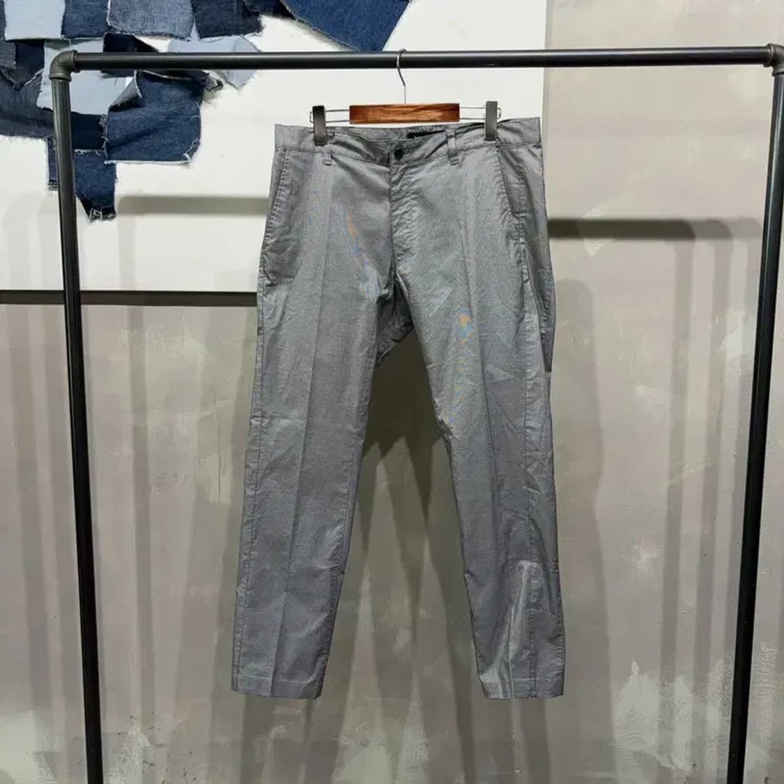 (34인치) 르꼬끄 골프 캐주얼 체크 슬랙스 바지 팬츠 상품이미지1