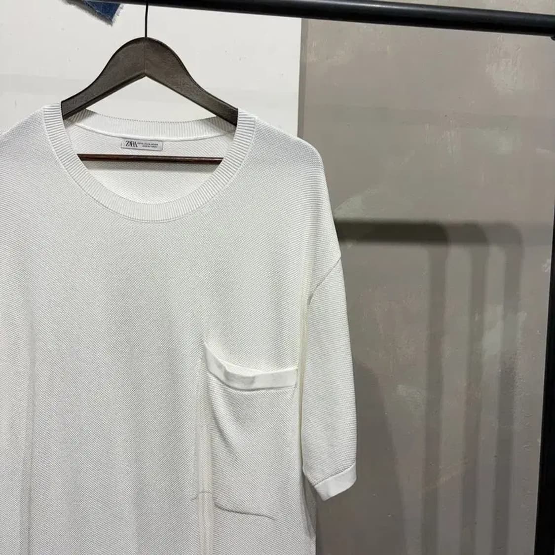 (110) 자라 ZARA 캐주얼 비스코스 포켓 니트 반팔 상품이미지3