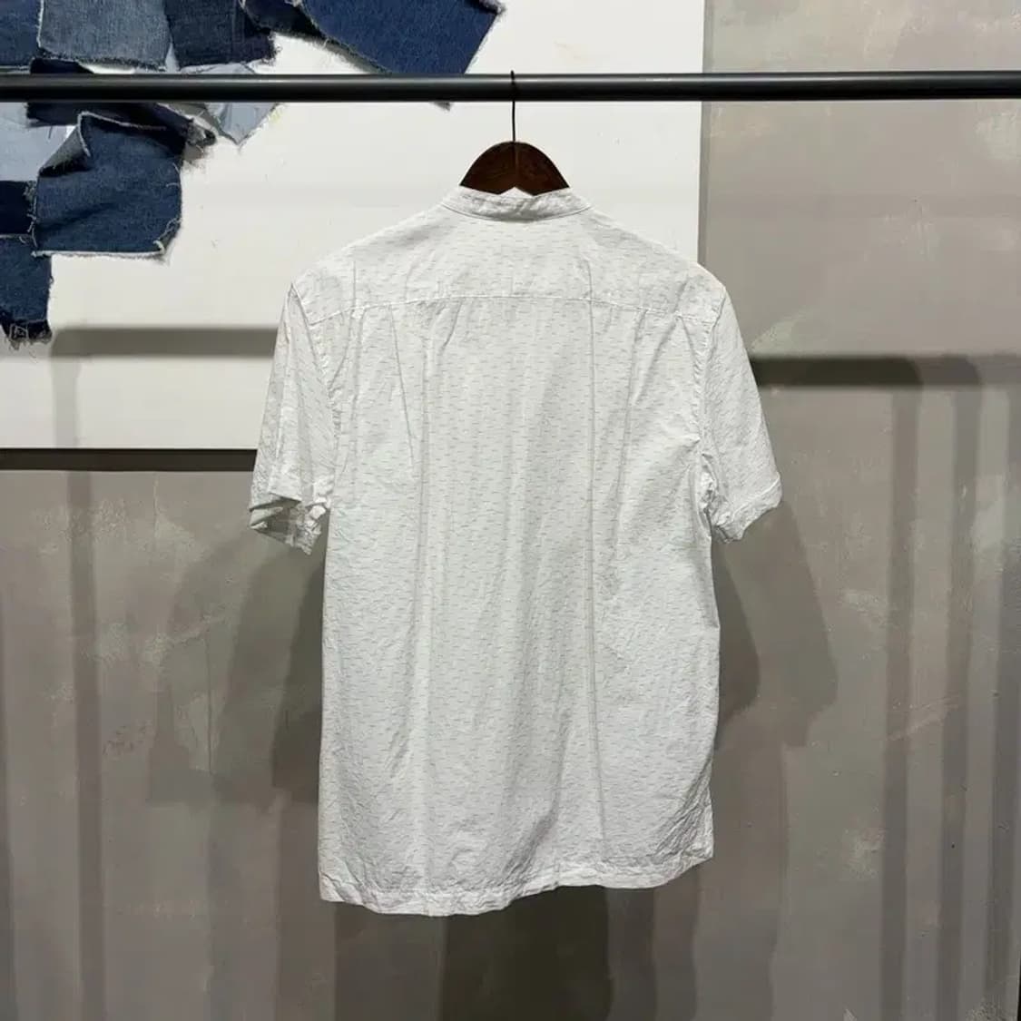 (100) 지오지아 클래식 캐주얼 헨리넥 반팔 셔츠 남방 상품이미지2