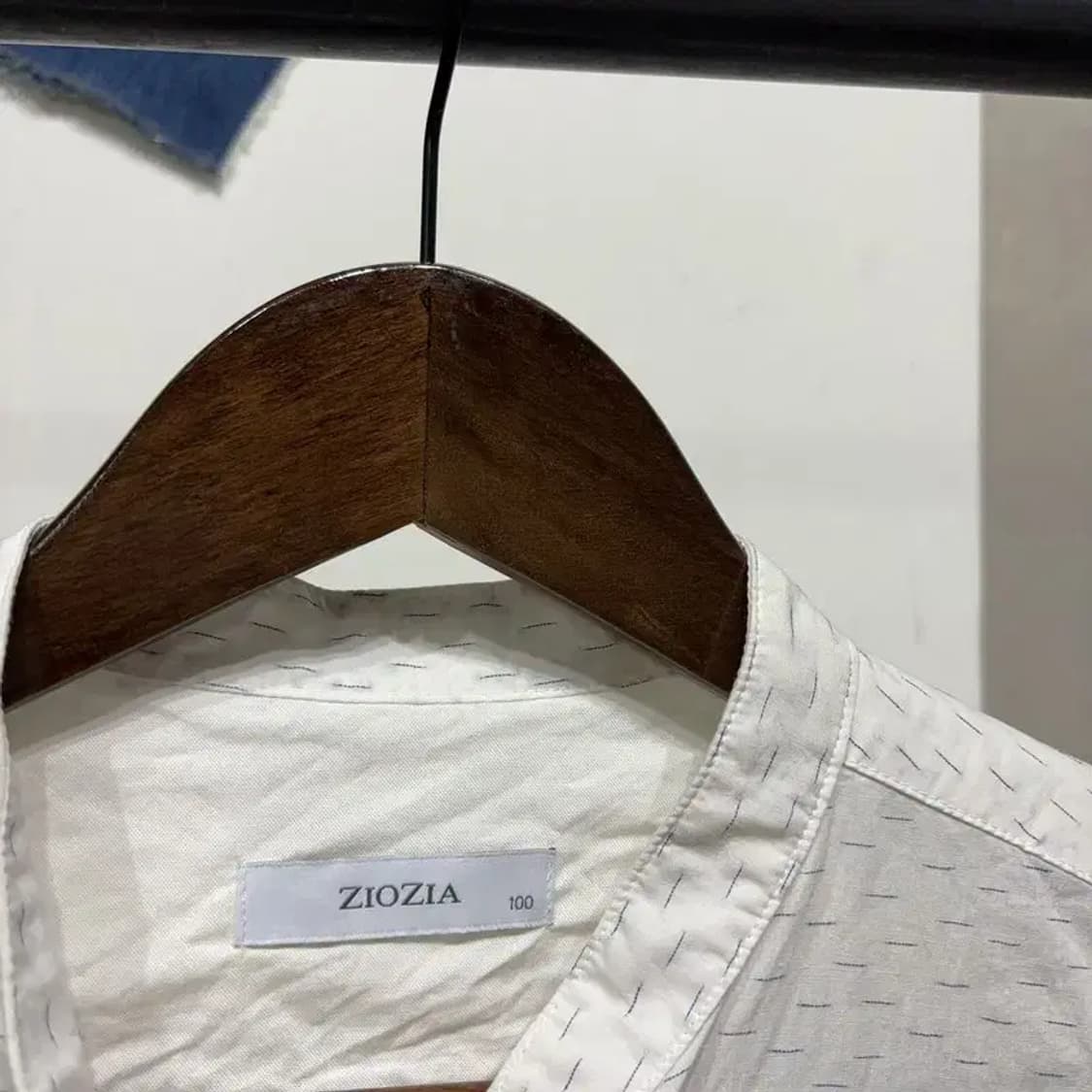 (100) 지오지아 클래식 캐주얼 헨리넥 반팔 셔츠 남방 상품이미지4