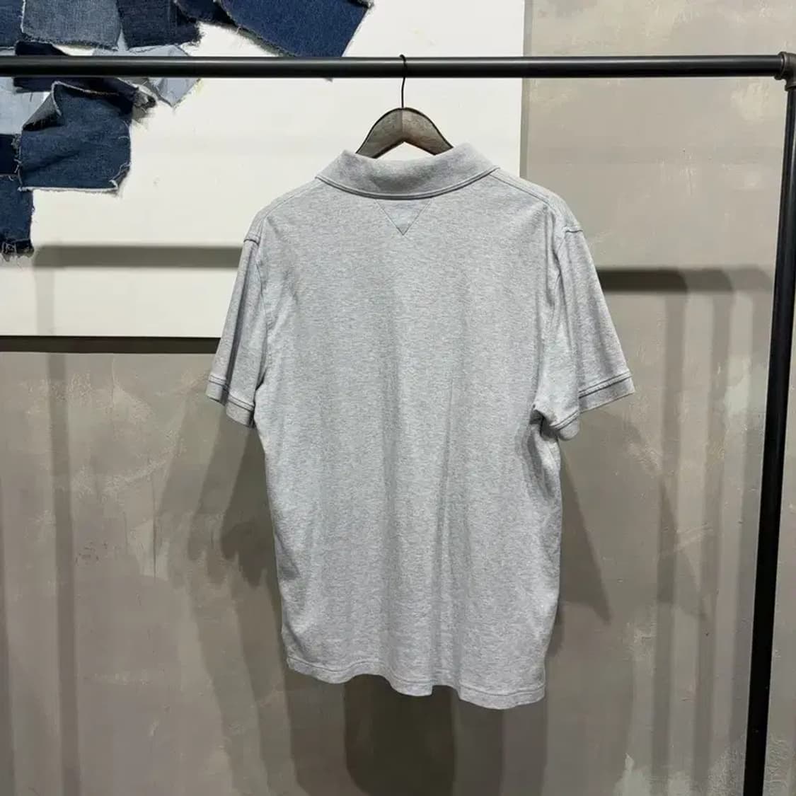 (105) 타미힐피거 캐주얼 클래식핏 자수 반팔 카라티 상품이미지4