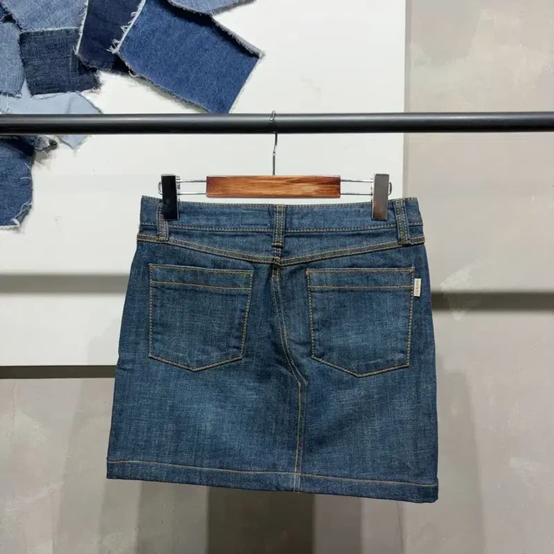 (27인치) 캘빈클라인 CK 여성 청치마 미니스커트 상품이미지3