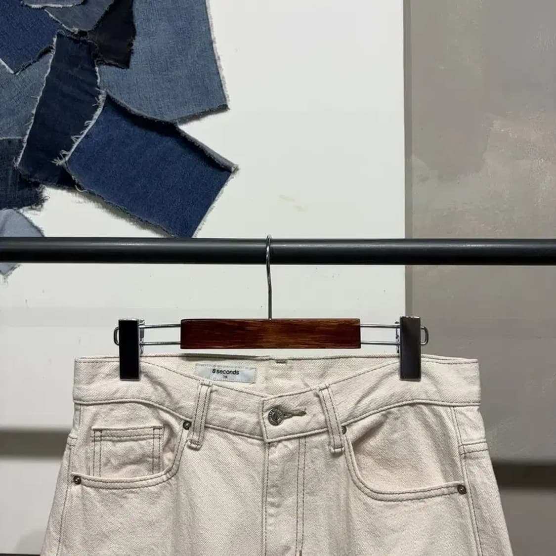 (30인치) 에잇세컨즈 캐주얼 크림진 청바지 상품이미지2