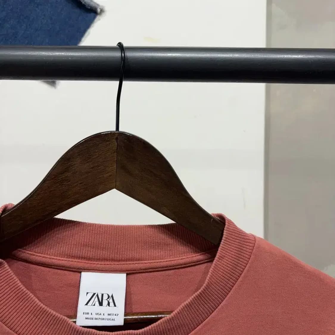 (100) 자라 ZARA 캐주얼 무지 반팔 티 상품이미지2