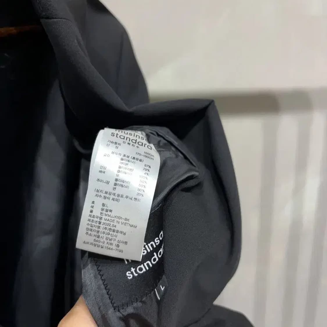 (100) 무신사스탠다드 무탠다드 블랙 블레이저 자켓 상품이미지4