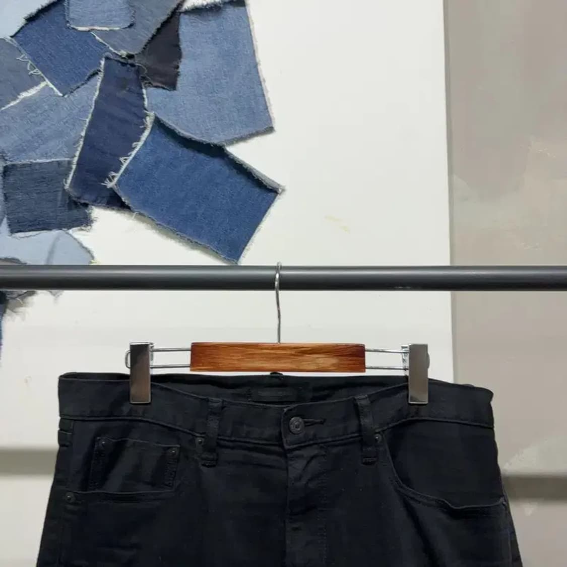 (34인치) 유니클로 캐주얼 블랙진 흑청바지 상품이미지2
