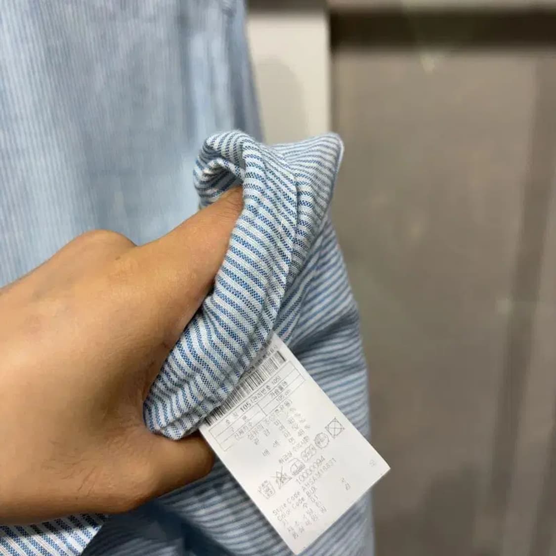 (105) 헨리코튼 캐주얼 클래식 린넨 스트라이프 셔츠 남방 상품이미지7