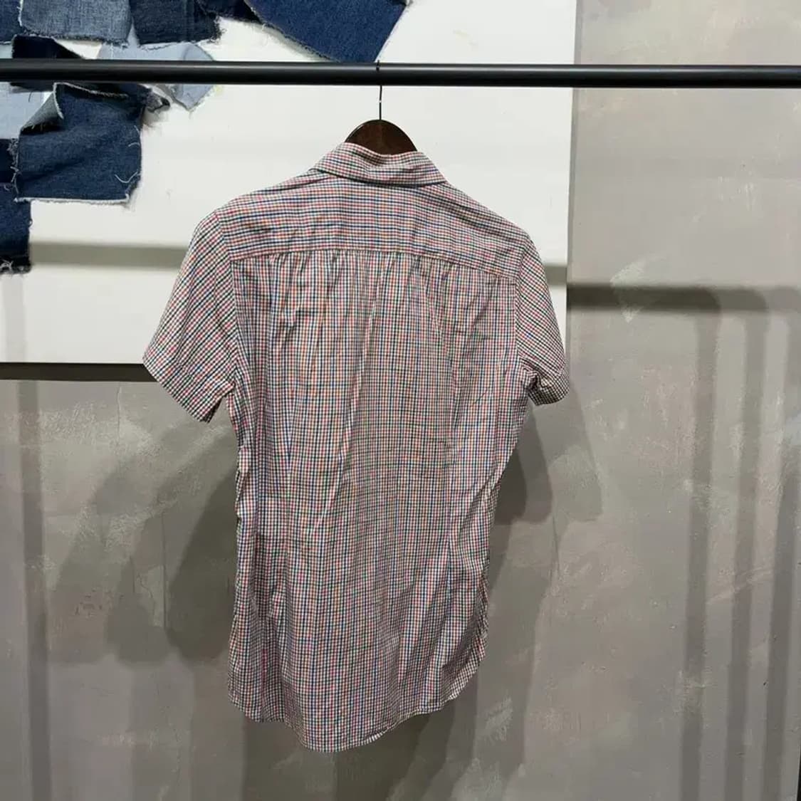 (95) 라코스테 캐주얼 클래식 체크 반팔셔츠 남방 상품이미지4