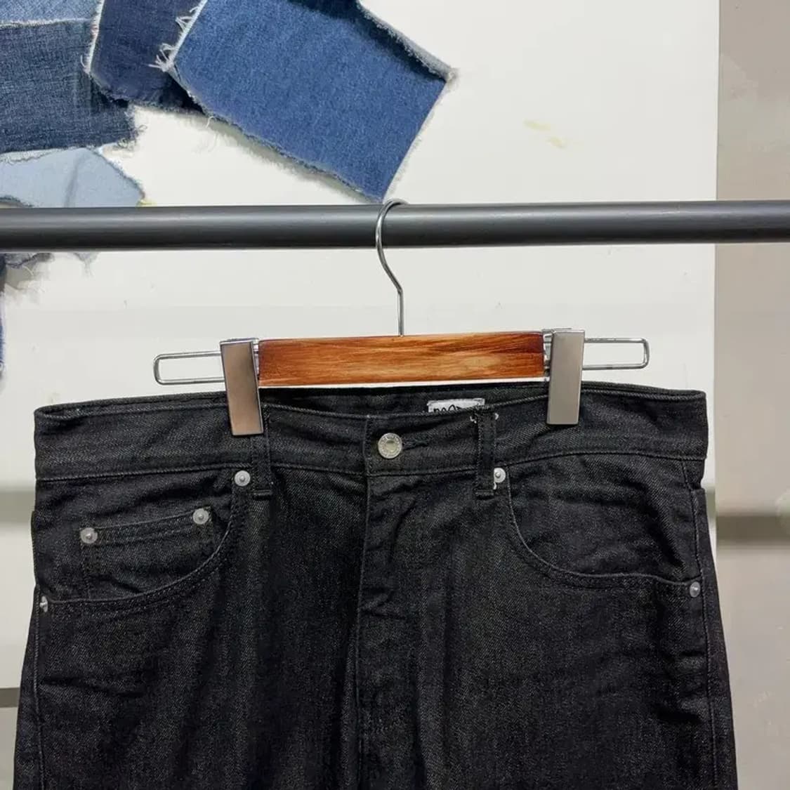 (31인치) 모드나인 캐주얼 스트릿 블랙진 흑청바지 상품이미지2
