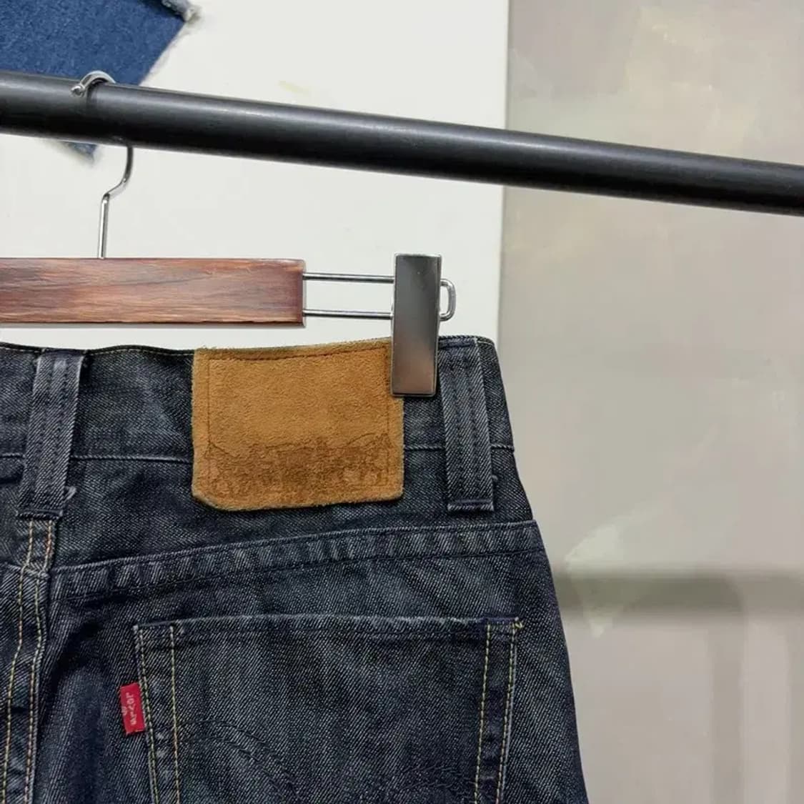 (30인치) 리바이스 프리미엄 빈티지 생지 진청바지 데님팬츠 상품이미지4