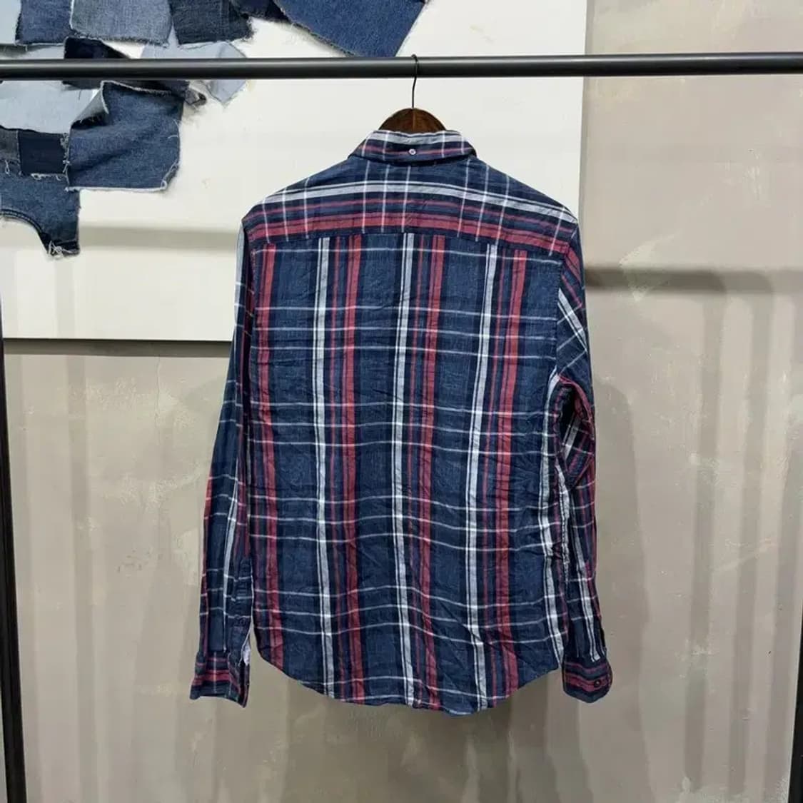 (100) 타미힐피거 캐주얼 슬림핏 체크 셔츠 남방 상품이미지4