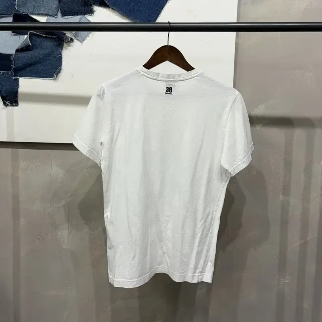(90) 캉골 여성 캐주얼 자수 반팔 티 상품이미지4