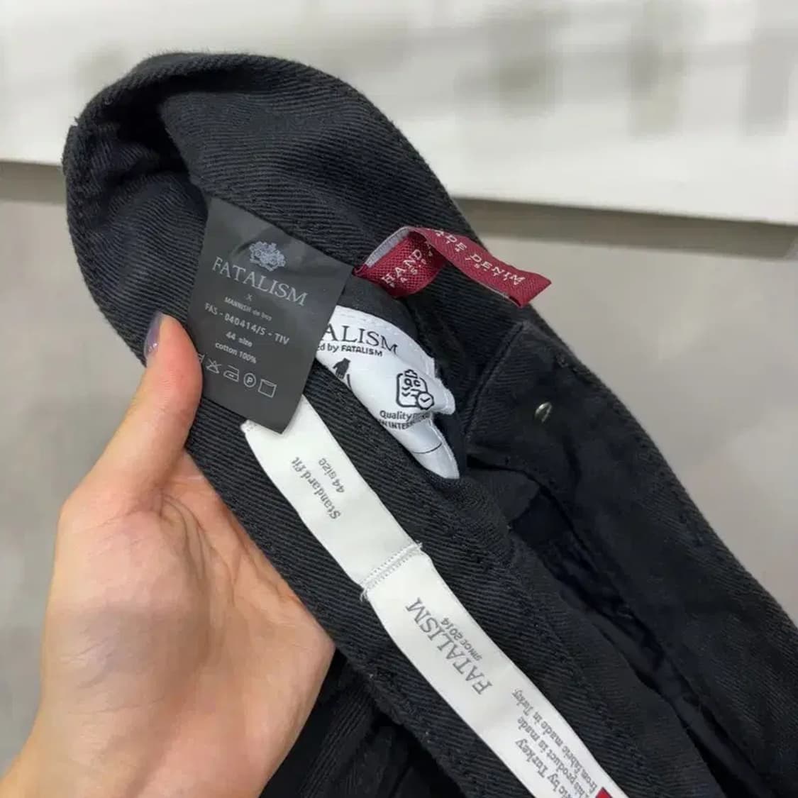 (26인치) 페이탈리즘 여성 캐주얼 블랙진 청바지 상품이미지5