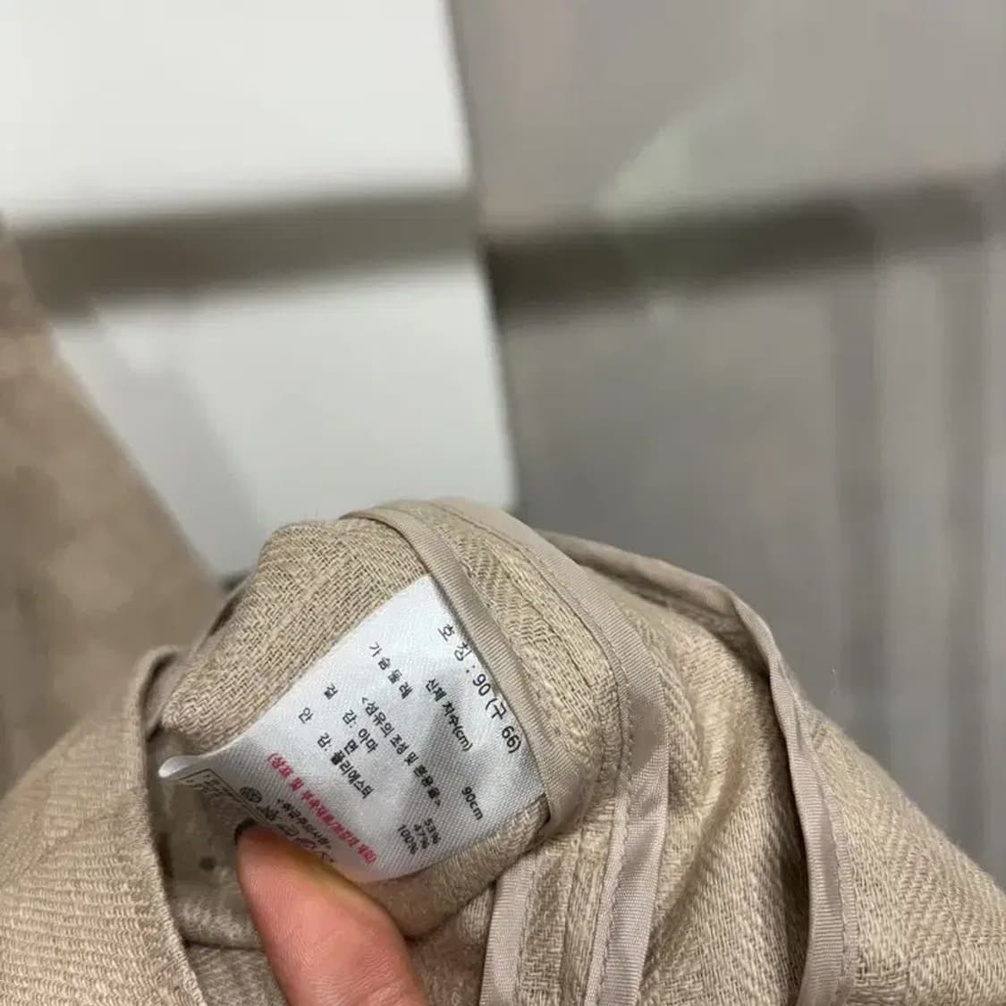 (90) 칼라거펠트 여성 캐주얼 린넨 반팔 블레이저 자켓 상품이미지5