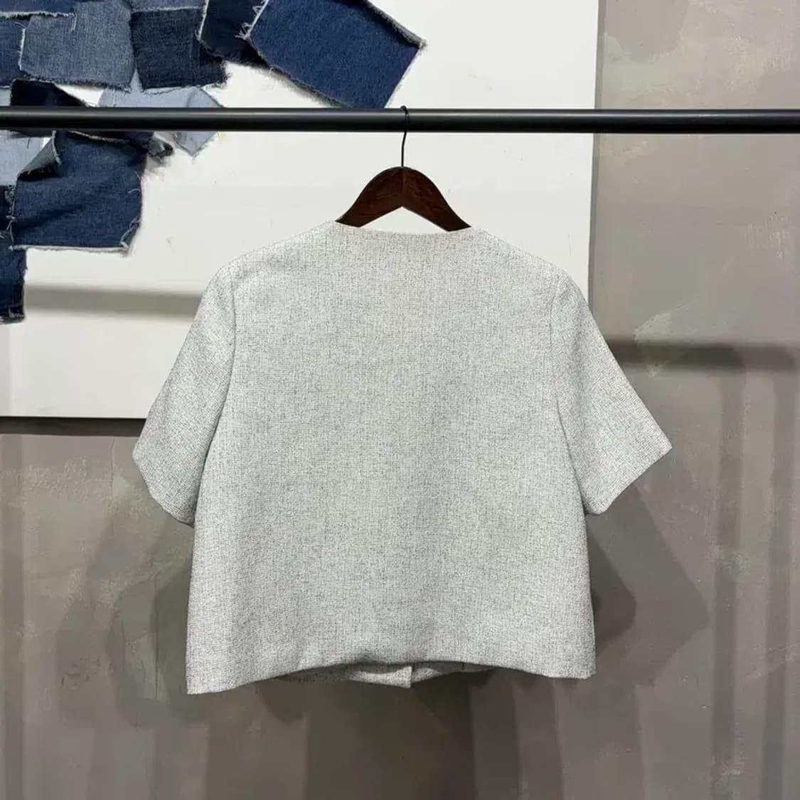 (F) 에잇세컨즈 여성 캐주얼 반팔 트위드자켓 상품이미지4