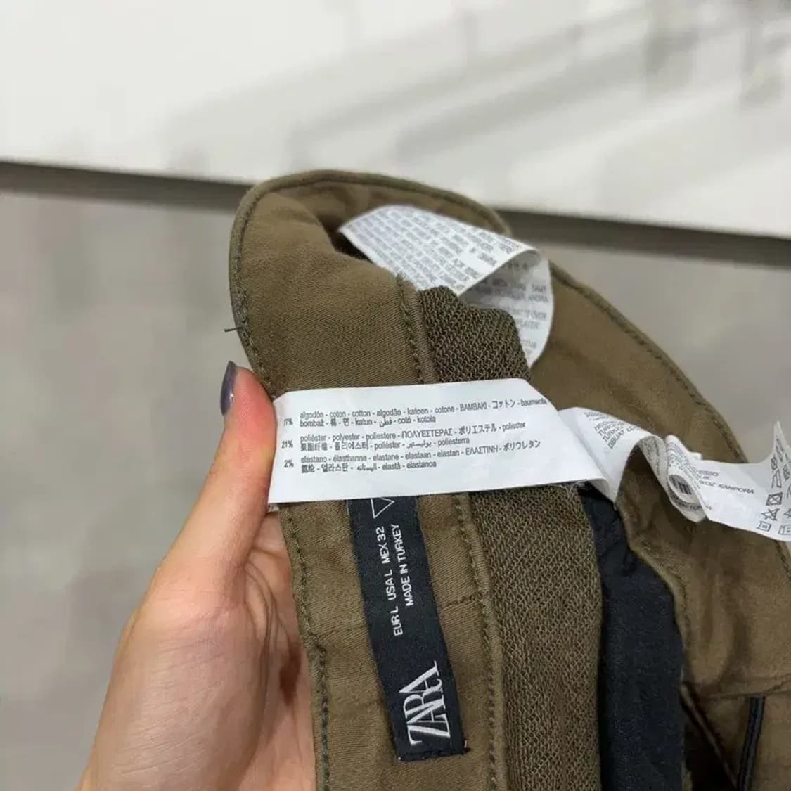 (30~32인치) 자라 ZARA 캐주얼 밴딩 카고팬츠 바지 상품이미지6