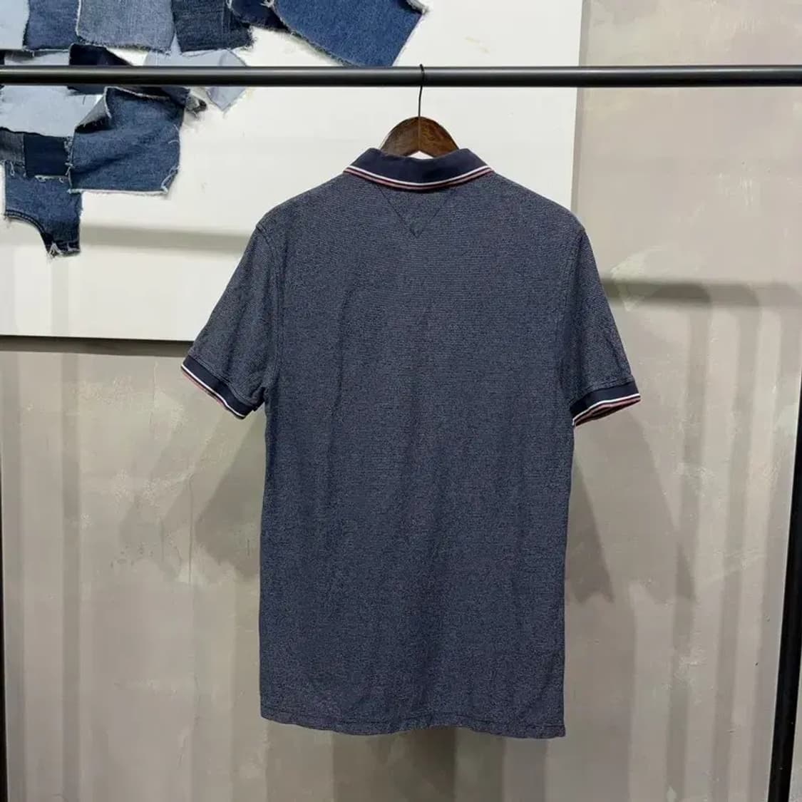 (100) 타미힐피거 캐주얼 클래식 자수 반팔 카라티 상품이미지4