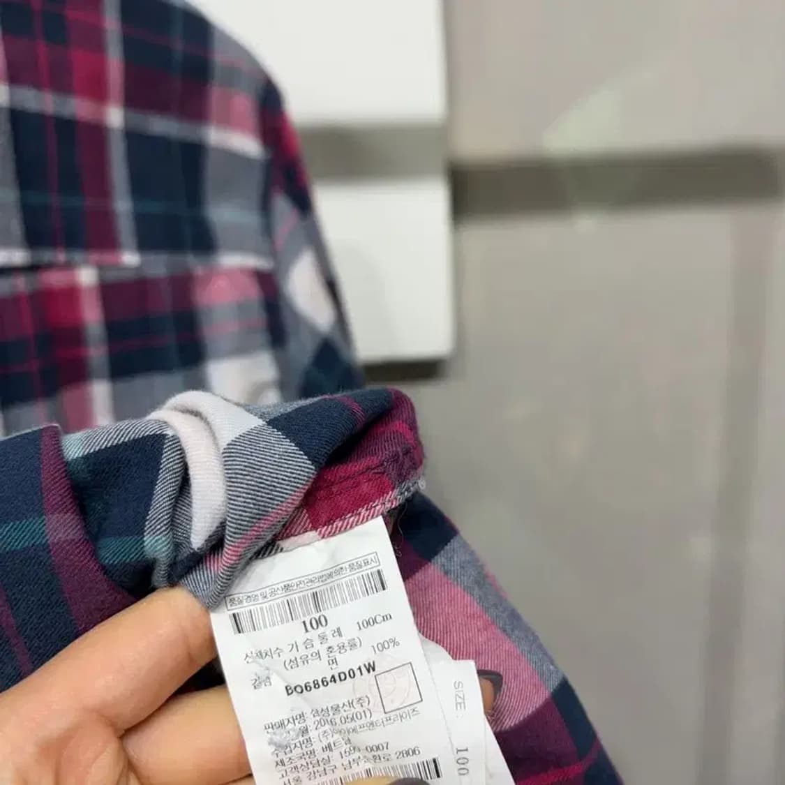 (100) 빈폴 아웃도어 캐주얼 포켓 체크 셔츠 남방 상품이미지5