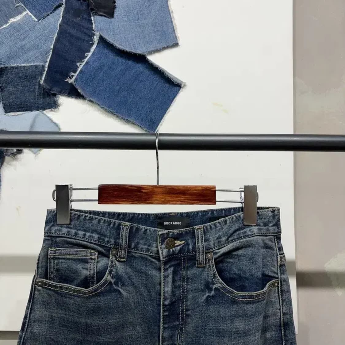 (26인치) 버커루 여성 캐주얼 와이드핏 데님팬츠 청바지 상품이미지2