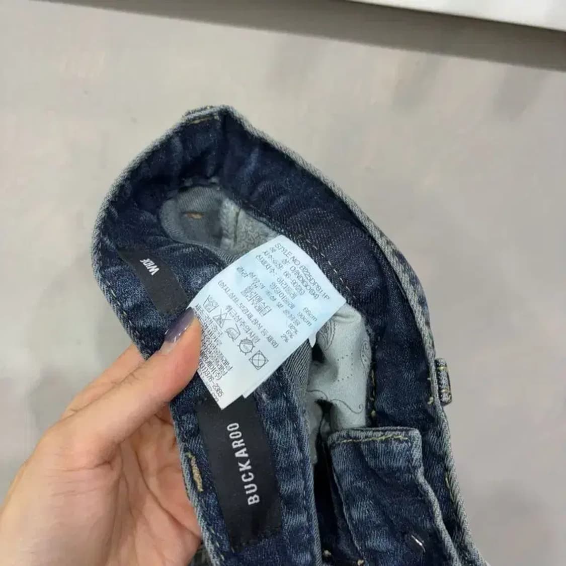 (26인치) 버커루 여성 캐주얼 와이드핏 데님팬츠 청바지 상품이미지5