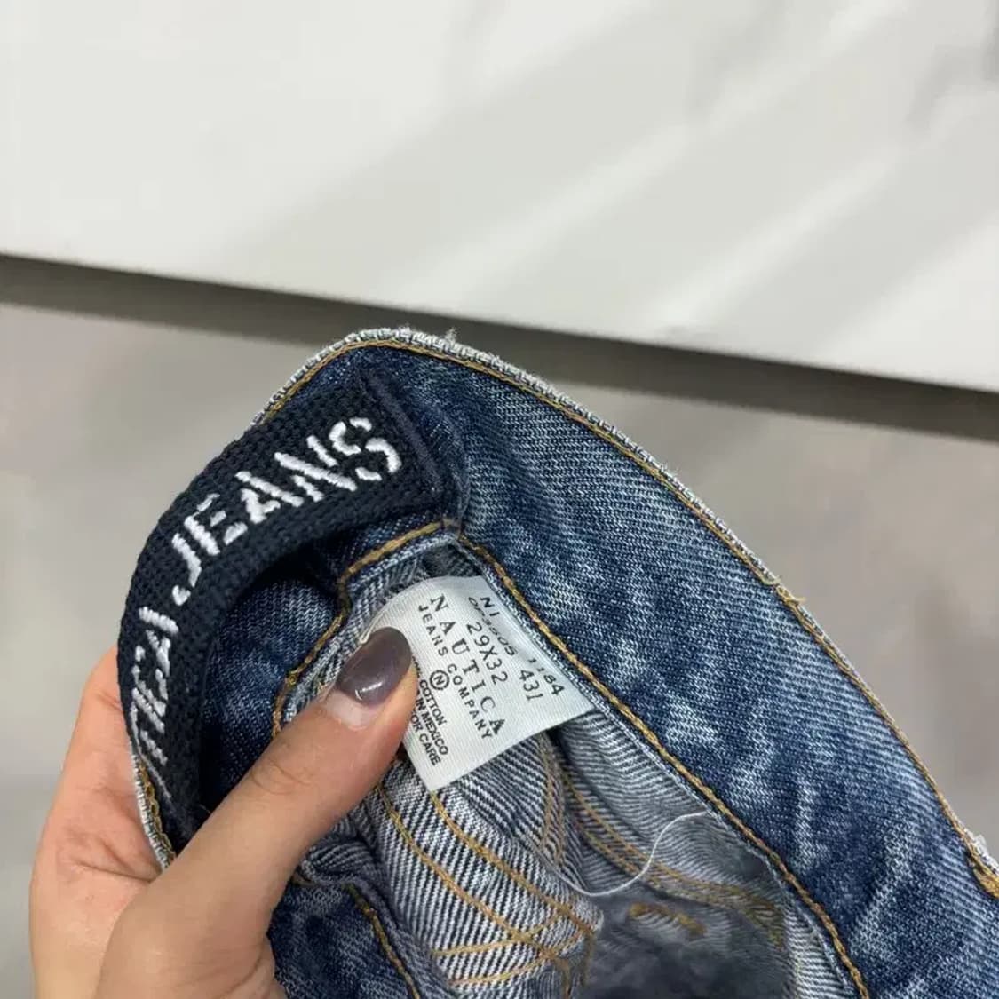 (29인치) 노티카 캐주얼 스트릿 워싱 청바지 데님팬츠 상품이미지5