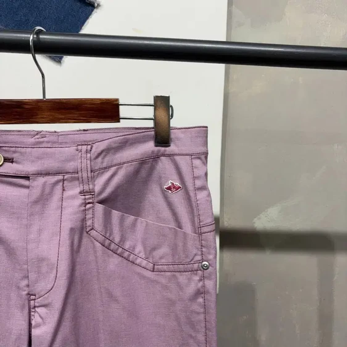 (31인치) 파리게이츠 골프 스포츠 자수 면바지 코튼팬츠 상품이미지3
