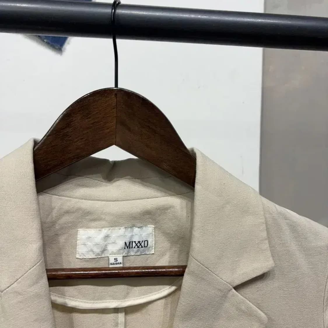 (85) 미쏘 여성 캐주얼 원버튼 린넨 블레이저 자켓 상품이미지2