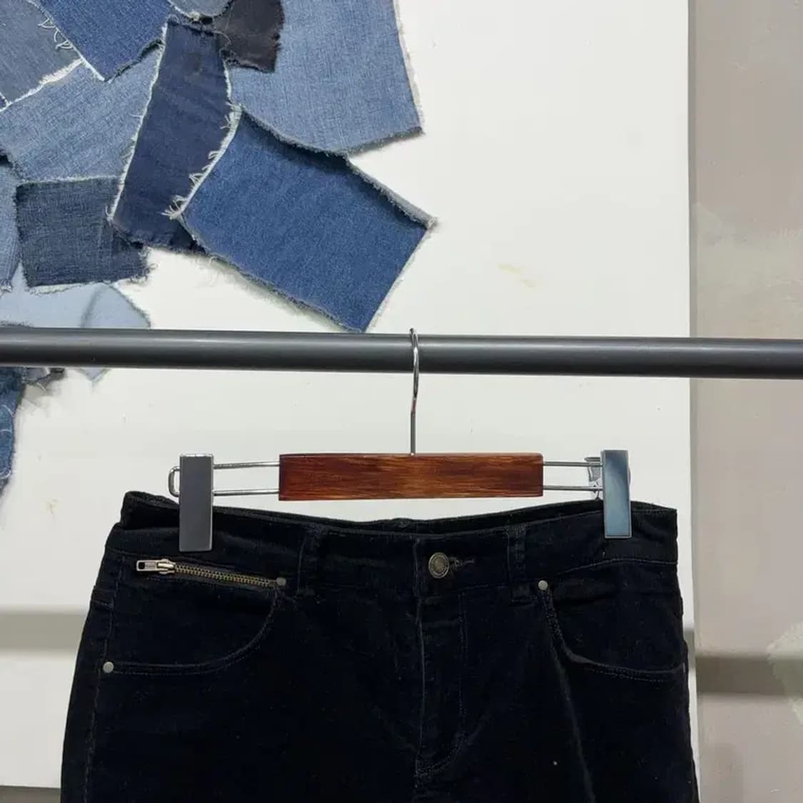 (27인치) 클럽모나코 여성 캐주얼 스판 블랙진 흑청바지 상품이미지2