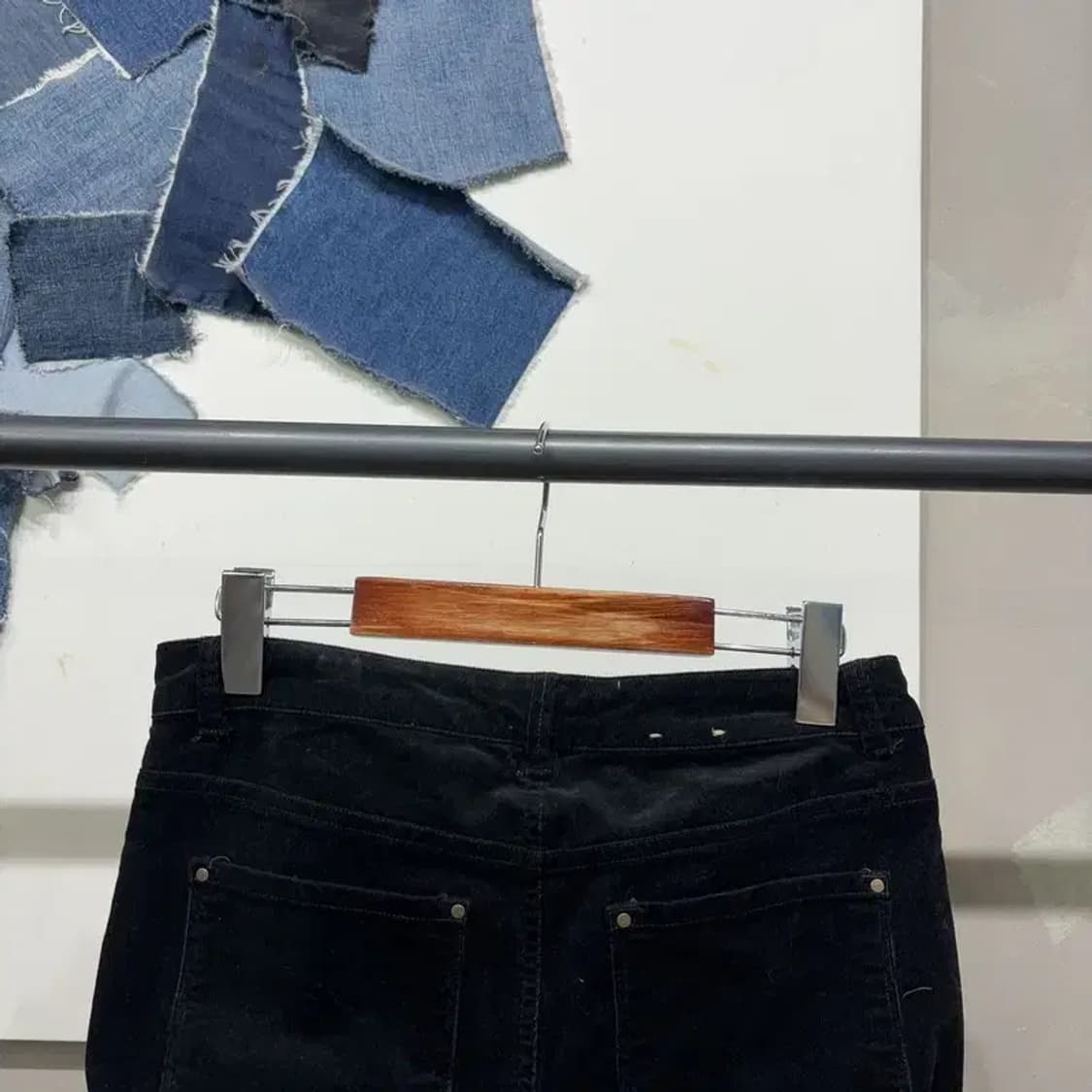 (27인치) 클럽모나코 여성 캐주얼 스판 블랙진 흑청바지 상품이미지4