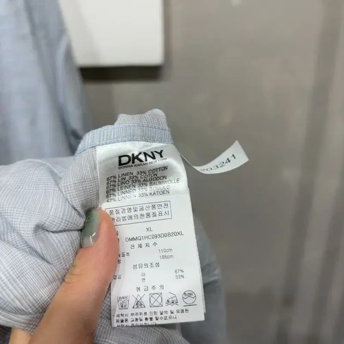 (105) 디케이엔와이 DKNY 한섬 캐주얼 린넨 셔츠 남방 상품이미지5